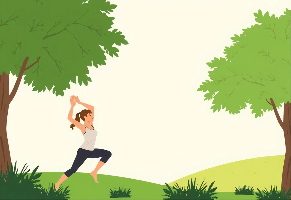 Person doing light exercise outdoors